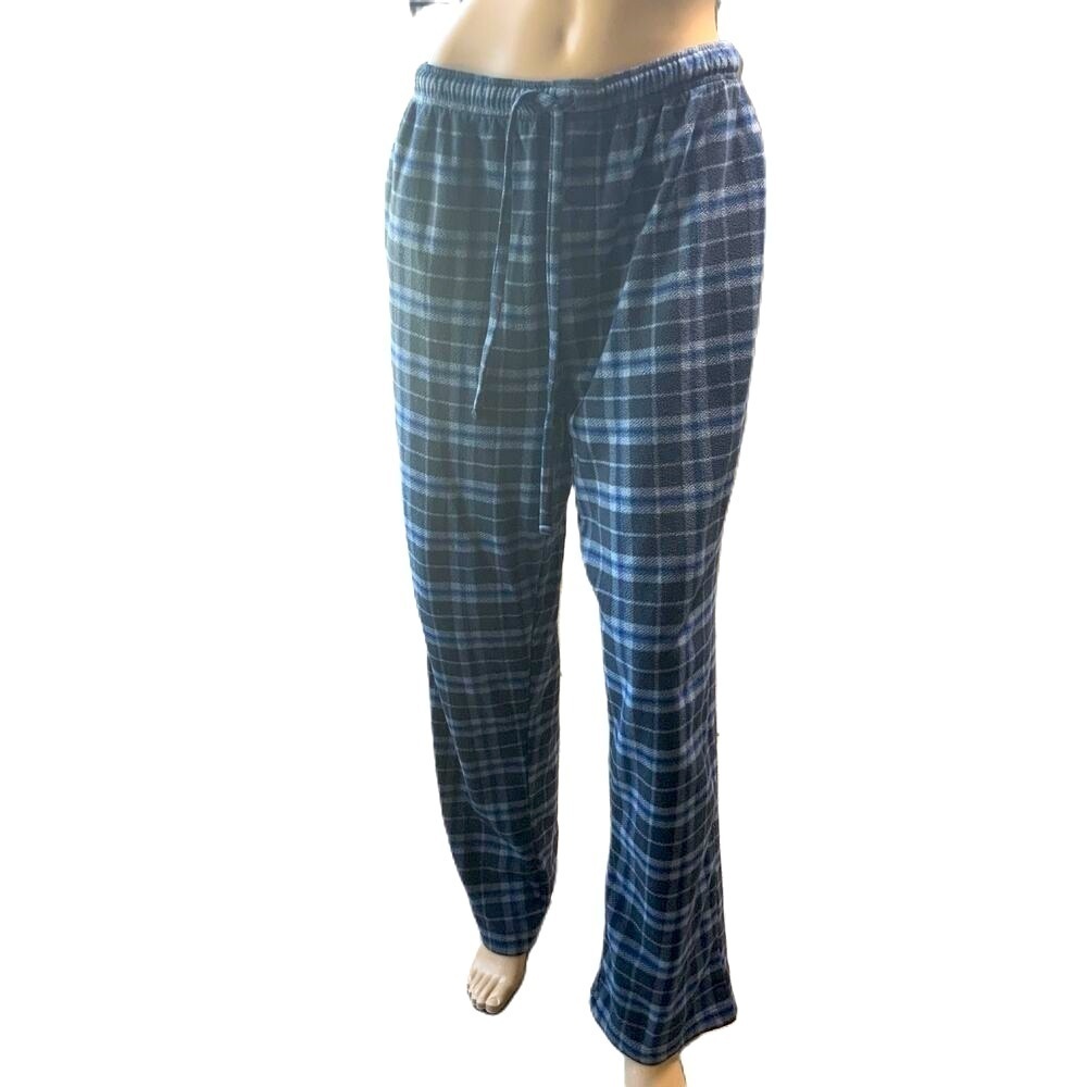 Beverly Hills Polo Club Plaid Drawstring College Loungewear Pajama Pants Large